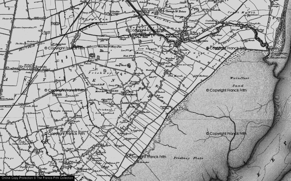 Old Map of Friskney Eaudyke, 1899 in 1899