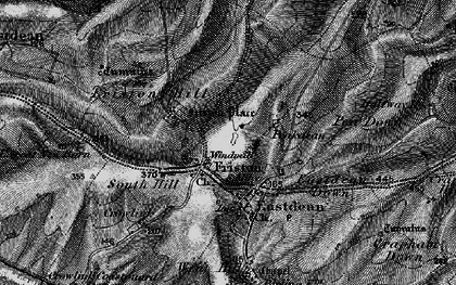 Old map of Friston in 1895