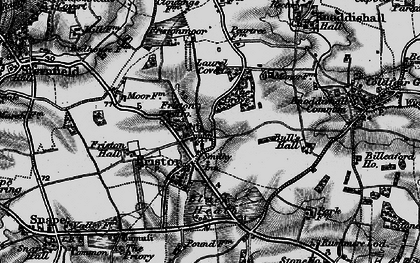 Old map of Black Heath Wood in 1898
