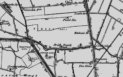 Old map of Frith Bank in 1898
