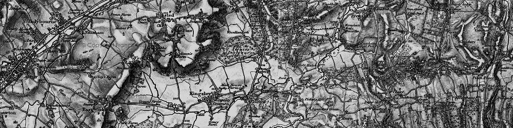Old map of Frithend in 1895
