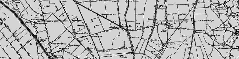 Old map of Frithville in 1898