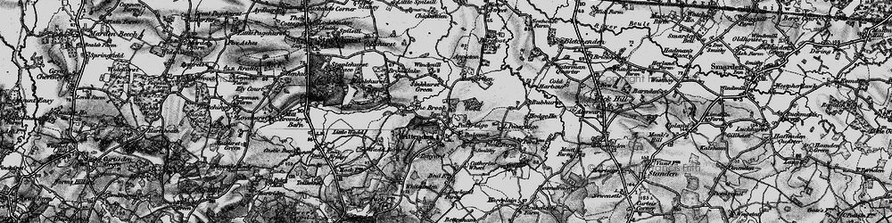Old map of Bubhurst in 1895