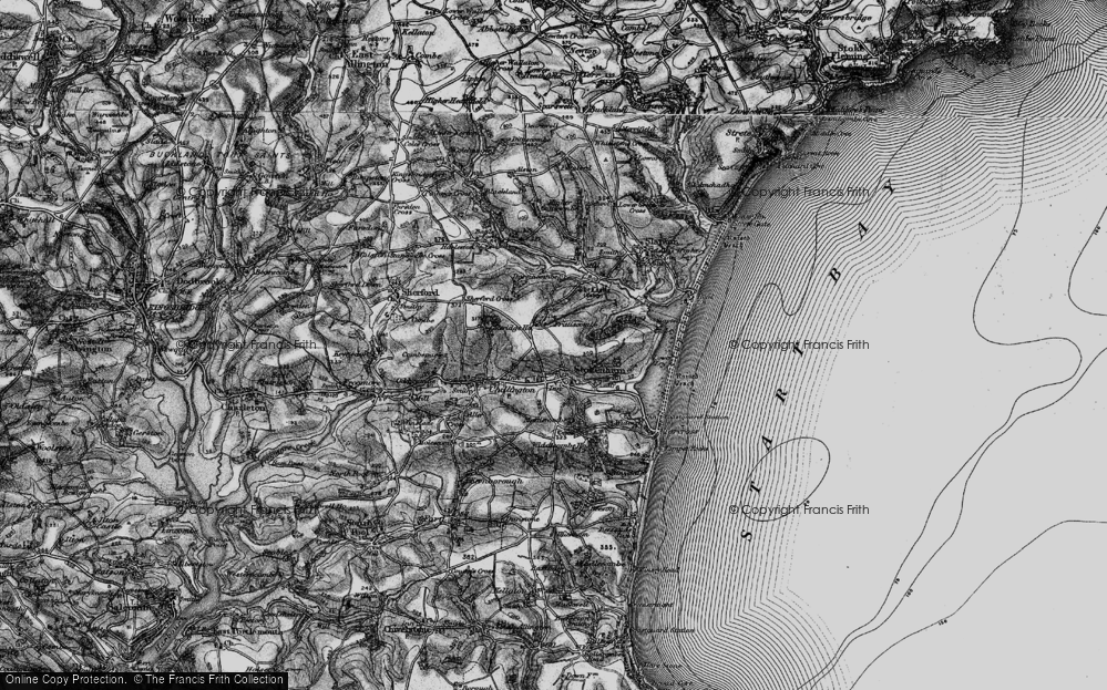 Old Map of Frittiscombe, 1897 in 1897