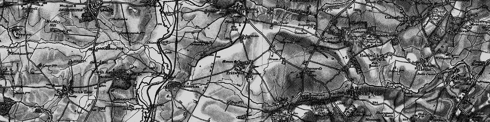 Old map of Fritwell in 1896
