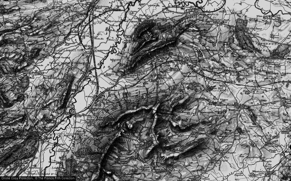 Old Map of Frochas, 1897 in 1897
