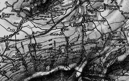 Old map of Frochas in 1897