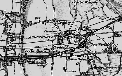 Old map of Frodingham in 1895