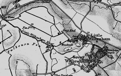 Old map of Frog End in 1898