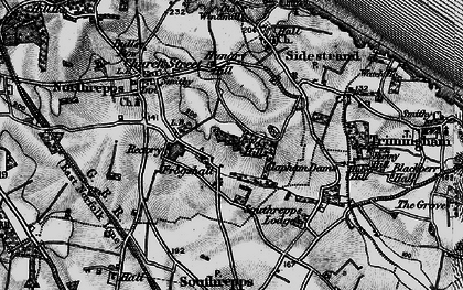 Old map of Frogshall in 1899