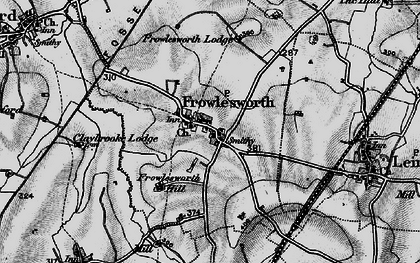 Old map of Frolesworth in 1898