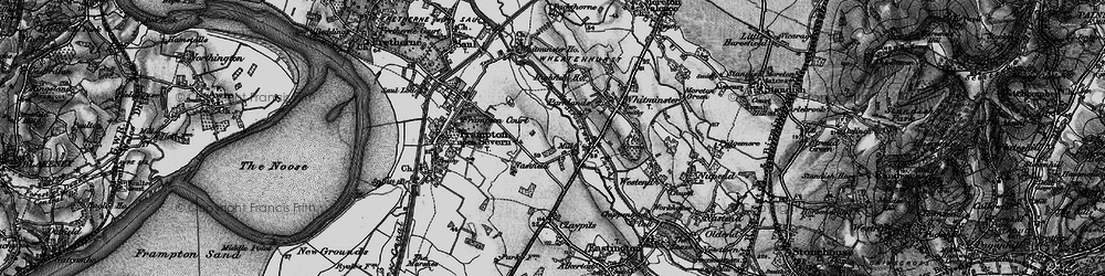 Old map of Fromebridge in 1896