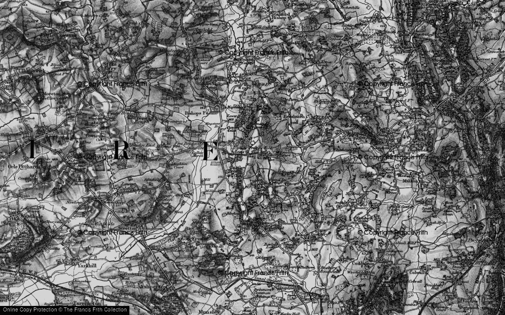 Old Map of Fromes Hill, 1898 in 1898