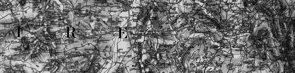 Old map of Fromes Hill in 1898