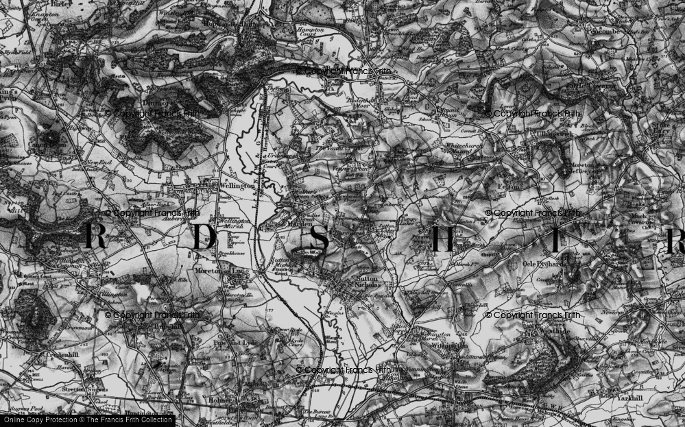 Old Map of Fromington, 1898 in 1898