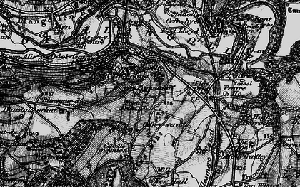 Old map of Fron Isaf in 1897