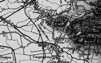 Old map of Frost Hill in 1898