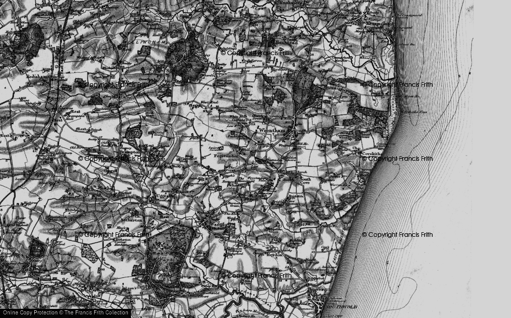 Old Map of Frostenden, 1898 in 1898