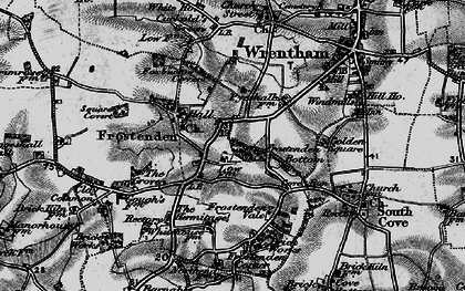 Old map of Frostenden in 1898