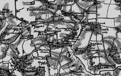 Old map of Frostenden Corner in 1898