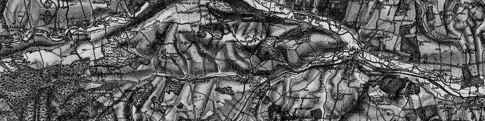 Old map of Lawn Coppice in 1895