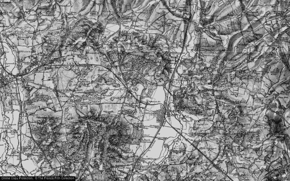 Old Map of Fryern Hill, 1895 in 1895