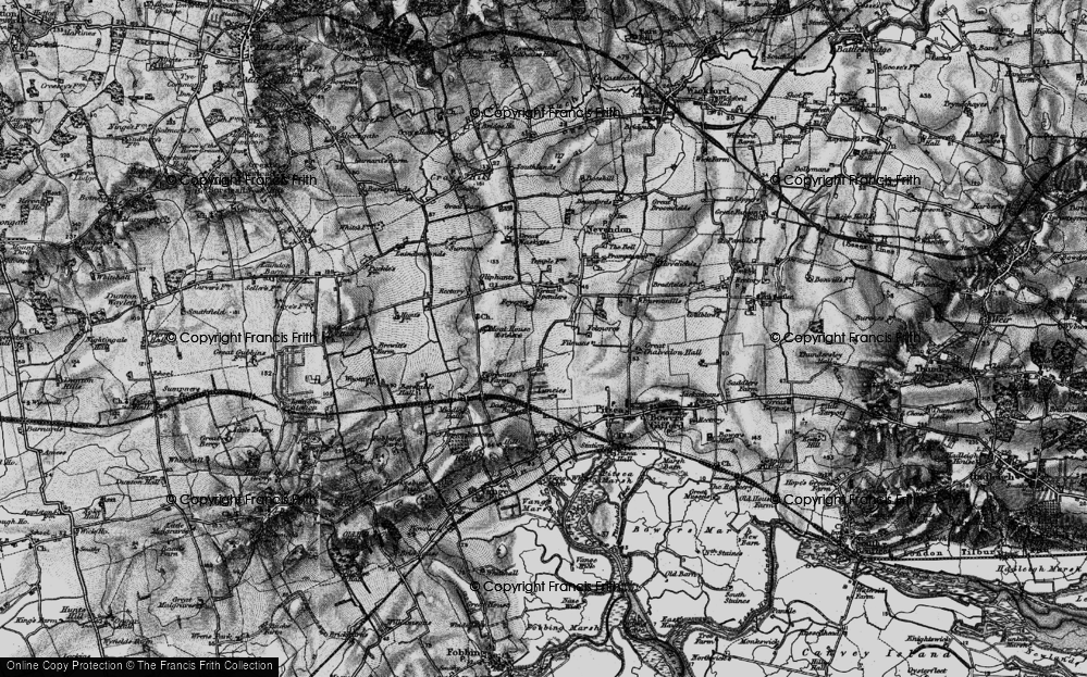 Old Map of Fryerns, 1896 in 1896