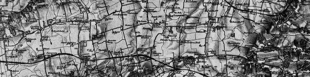 Old map of Fryerns in 1896