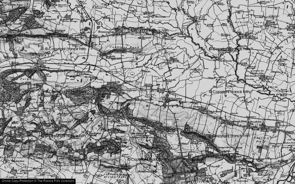 Old Map of Fryton, 1898 in 1898