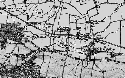 Old map of Fryton in 1898