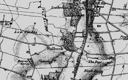 Old map of Fulbeck in 1895