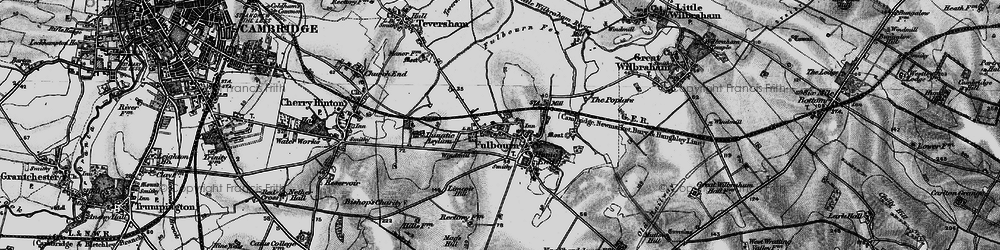 Old map of Fulbourn in 1898