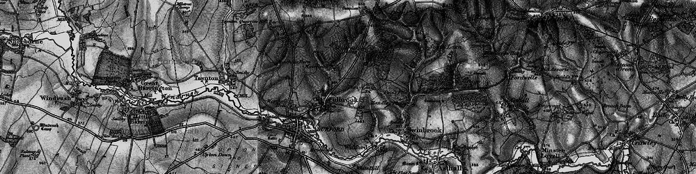 Old map of Widley Copse in 1896