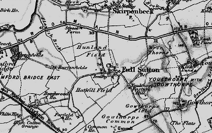Old map of Winter Beck in 1898