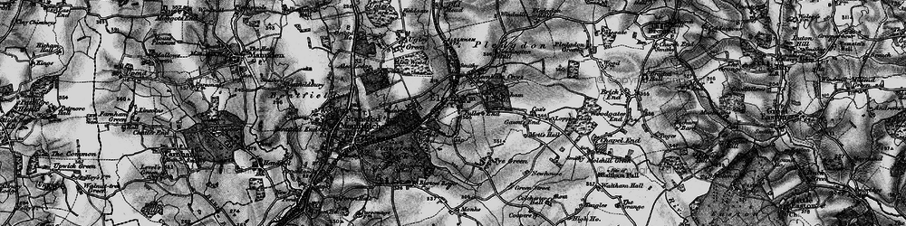 Old map of Fuller's End in 1896