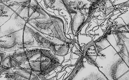 Old map of Fullerton in 1895