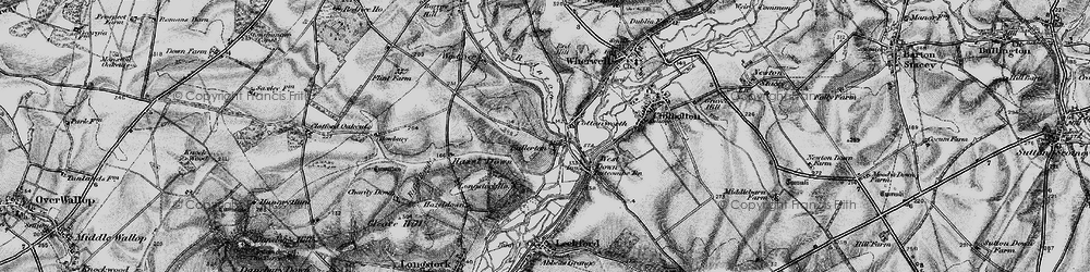 Old map of Fullerton in 1895