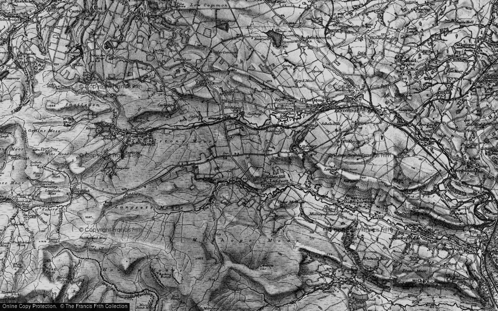 Old Map of Fullshaw, 1896 in 1896