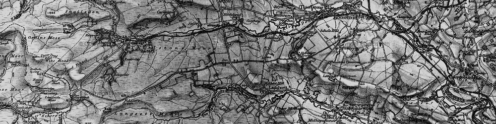 Old map of Fullshaw in 1896