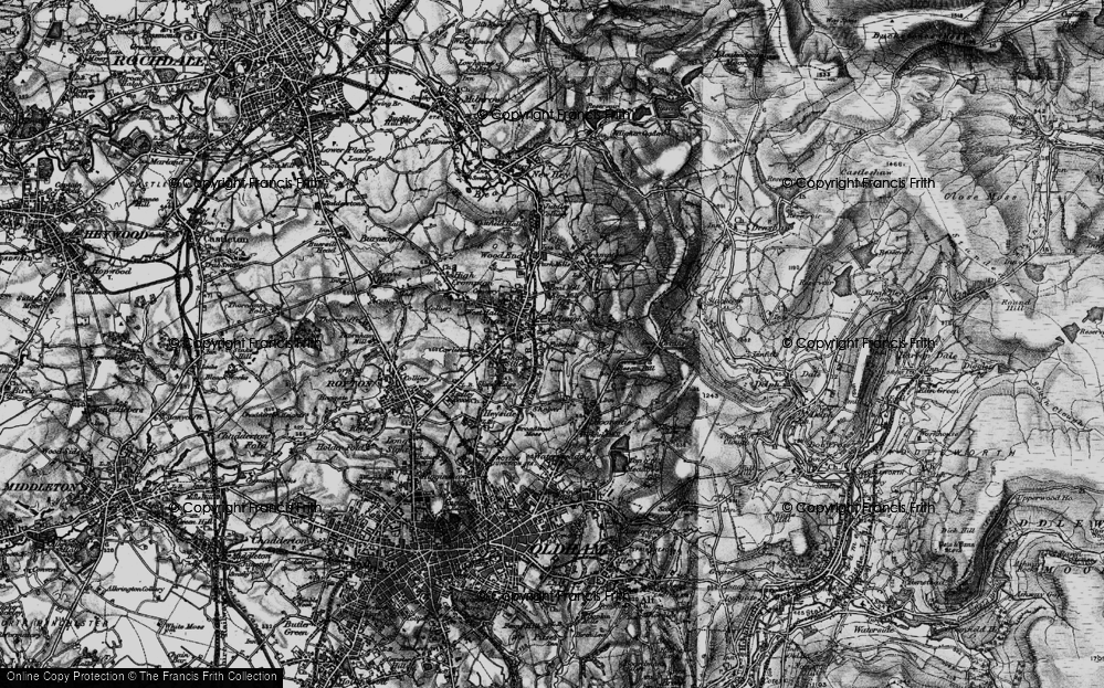 Old Map of Fullwood, 1896 in 1896