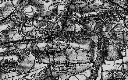 Old map of Fulneck in 1896