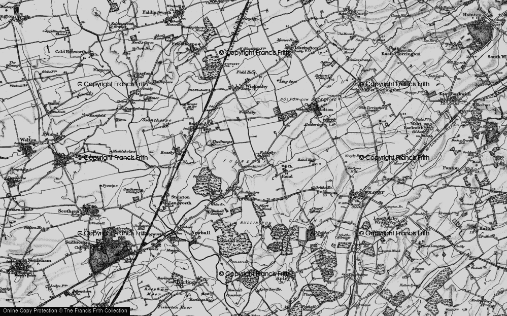 Old Map of Fulnetby, 1899 in 1899