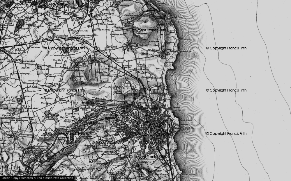 Old Map of Fulwell, 1898 in 1898