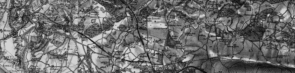 Old map of Funtley in 1895