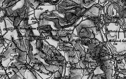 Old map of Furleigh Cross in 1898