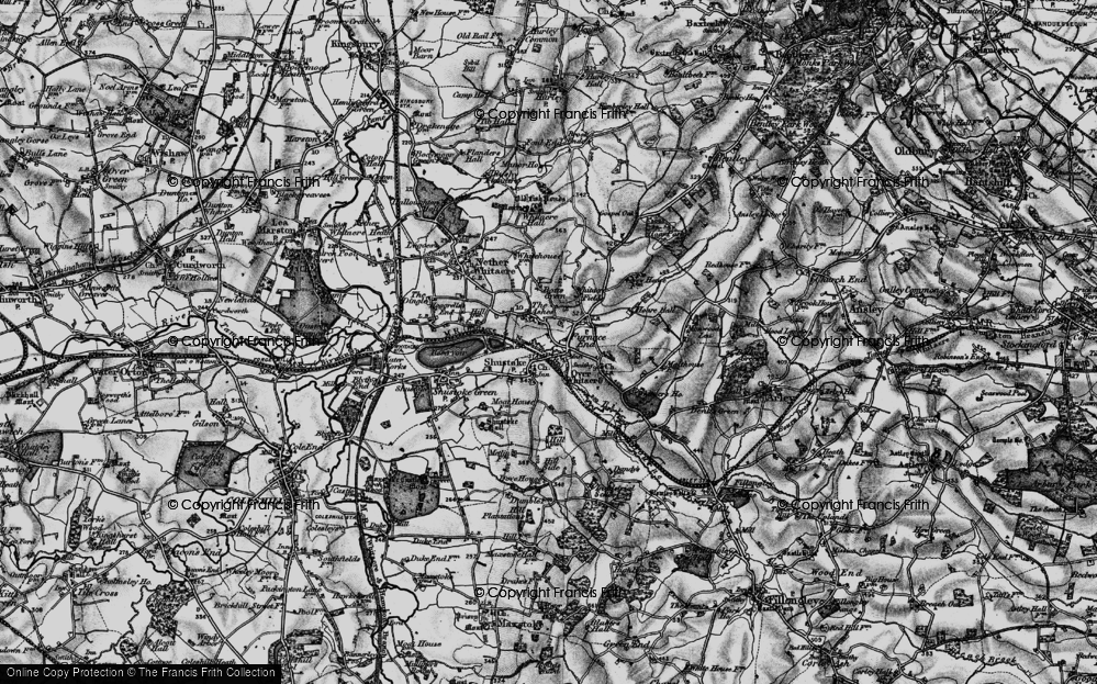 Old Map of Furnace End, 1899 in 1899