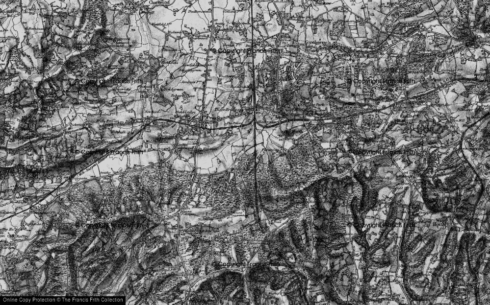 Old Map of Furnace Green, 1896 in 1896