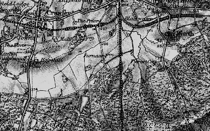 Old map of Furnace Green in 1896