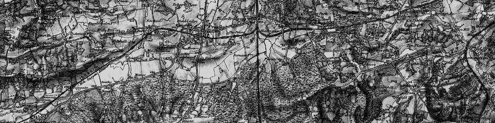 Old map of Furnace Green in 1896