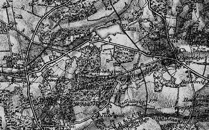 Old map of Furnace Wood in 1895